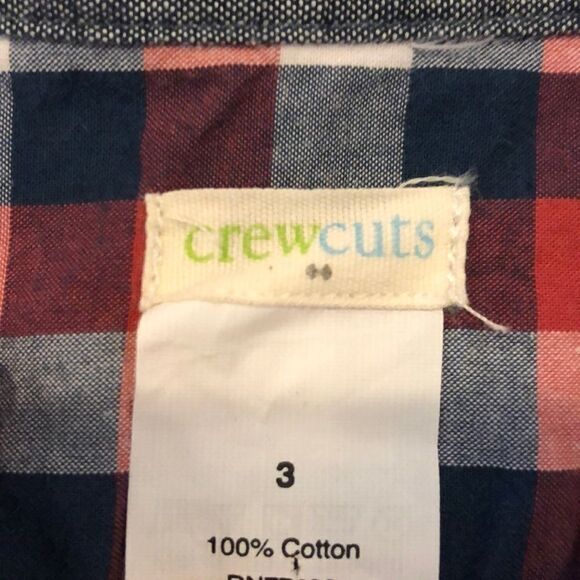 Crewcuts Boys Red White Blue Button Down Shirt - Picture 6 of 7